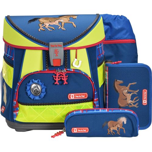 Step by Step Light DIN Horse Family Schulranzen Set 4tlg.