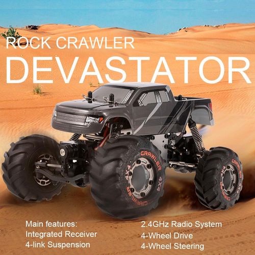 HBX 2098B 1/24 2,4 GHz 4WD 4WS Devastator Rock Crawler RTR mit doppeltem Servo-Gelaendewagen