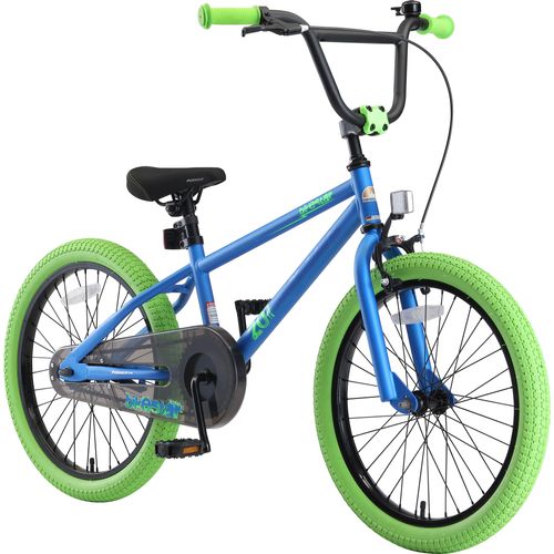 BIKESTAR Kinder Fahrrad ab 6 Jahre | 20 Zoll BMX Kinderrad | Blau & Grün