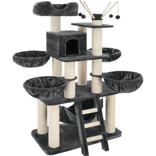 Kratzbaum Gismo 195 cm inklusive Treppe, 4 Spielbällen und Kippschutz