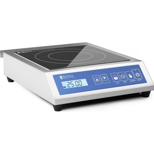 Royal Catering Induktionsplatte - 3500 W - 25 cm - 240 °C - Timer - Touchdisplay -
