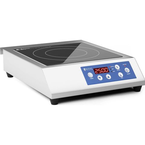Royal Catering Induktionsplatte - 3500 W - 25 cm - 240 °C - Timer -
