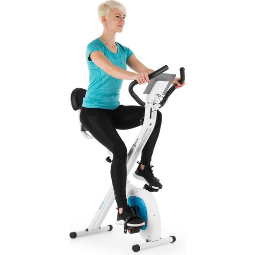 Capital Sports Azura Air Heimtainer, F Bike mit Magnet-Widerstand, Heimtrainer-Fahrrad Klappbar, Fitness Fahrrad Heimtrainer für Ausdauertraining mit Tablet-Halterung, Fitnessgeräte für Zuhause