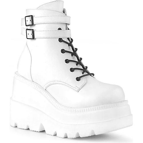 SHAKER-52 Damen Booties von DemoniaCult, Weiß , EU 39, US 9