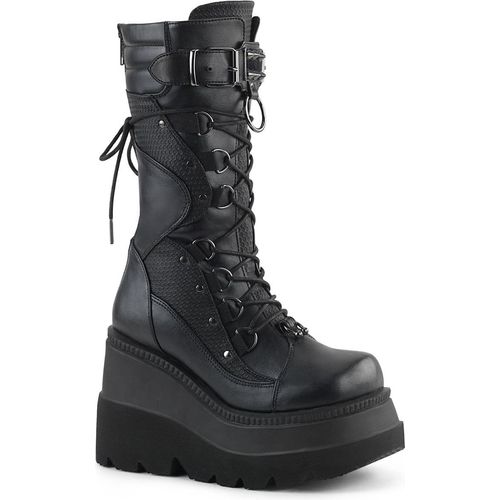 SHAKER-70 Damen Boots von DemoniaCult, Schwarz EU 40, US 10