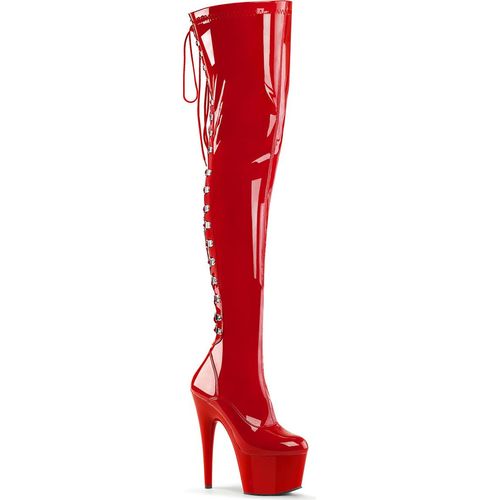 ADORE-3063 Damen Boots von Pleaser, Rot , EU 37, US 7