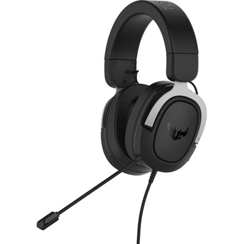 ASUS TUF Gaming H3 Headset (kabelgebunden, virtueller 7.1-Surround-Sound, geeignet für für PC, PS4, Xbox One und Nintendo Switch) schwarz / silber