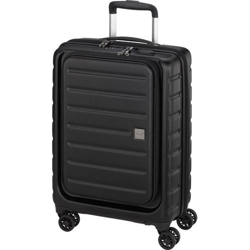 Handgepäck Reise Koffer Laptop Arbeits Trolley USB Aktenkoffer Schwarz Bowatex