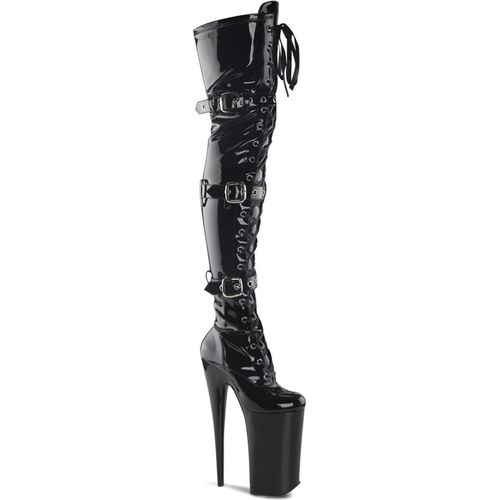 BEYOND-3028 Damen Boots von Pleaser, Schwarz Glanz , EU 42, US 12