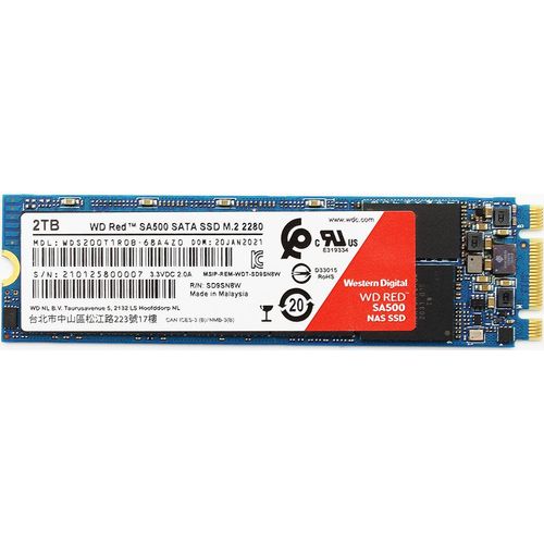 Western Digital Red SA500 M.2 2 TB Serial ATA III 3D NAND