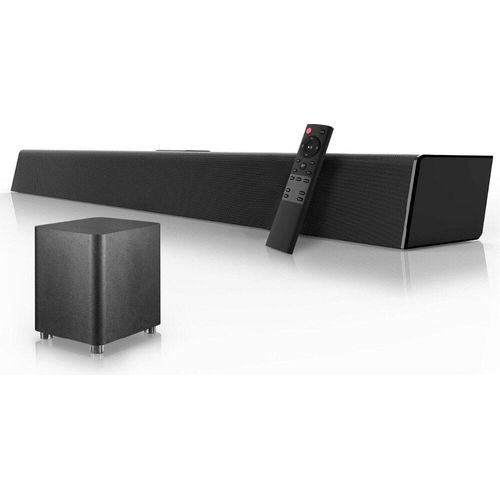 120W Heimkino-Soundsystem Soundbar 2.1 TV-Bluetooth-Lautsprecherunterstützung Optische AUX-Koaxial-Soundbar-Subwoofer-Lautsprecher Für TV