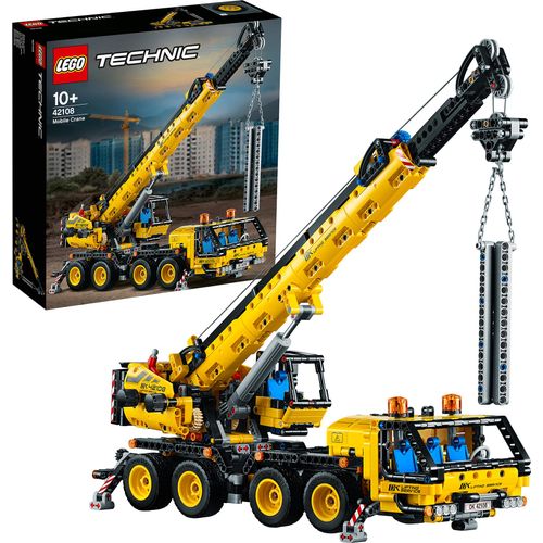 LEGO 42108 Technic Control+ Kran-LKW, Spielzeug Set aus Kran und LKW, Geschenk für Mädchen und Jungen ab 10 Jahre, Baufahrzeug für Kinder