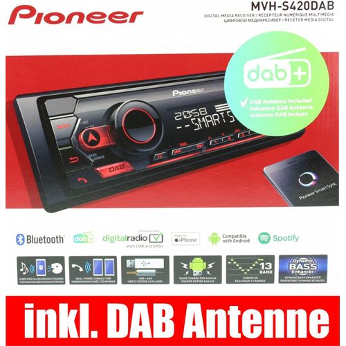 PIONEER MVH-S420DAB Autoradio inkl. DAB Antenne