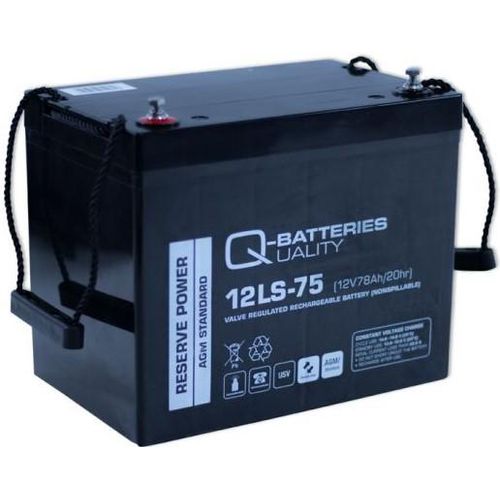 Q-Batteries 12LS-75 12V 75Ah Blei Akku Standard-Typ AGM 10 Jahres-Typ