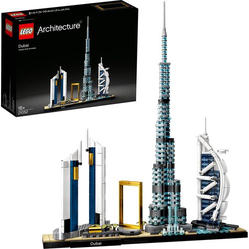 LEGO 21502 Architecture Dubai, Skyline-Kollektion, Modellbausatz, Set zum Stressabbau für Erwachsene und Jugendliche ab 16 Jahre