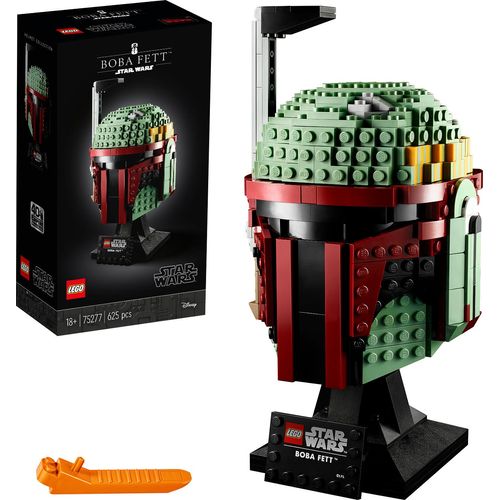 LEGO 75277 Star Wars Boba Fett Helm, Schaustück, Bauset zum Sammeln für Erwachsene, Geschenkidee für erfahrene LEGO Baumeister
