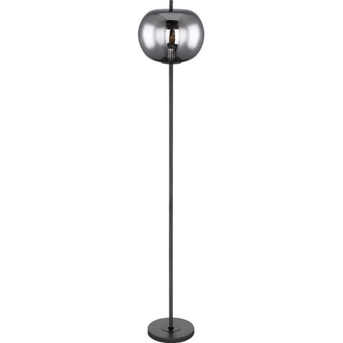 Stehleuchte, Glaskugel, rauch, Höhe 160 cm