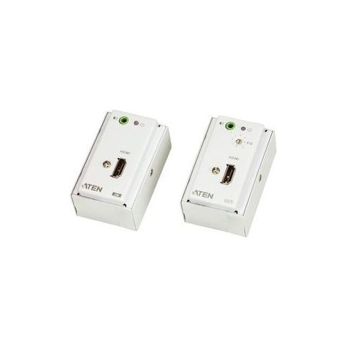 Aten ve807 Audio/Video Extender Sender und Empfänger für Av-Signale white
