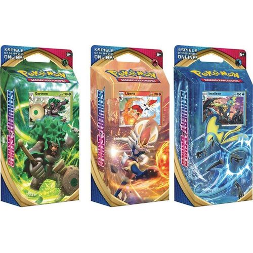 Pokémon Schwert & Schild - 3 verschiedene Themendecks - 1x Gortrom 1x Liberlo 1x Intelleon - Deutsch