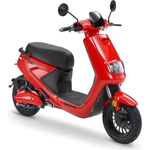 Elektroroller Blu:s Stalker XT2000 - E-Roller mit 2000 Watt Motor, max. 45 km/h, Reichweite bis zu 50 km, rot