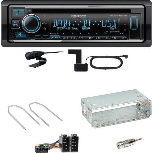 Kenwood KDC-BT740DAB Digitalradio Bluetooth Einbauset für Dacia Duster bis 2012