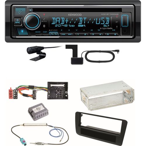 Kenwood KDC-BT740DAB Digitalradio Bluetooth Einbauset für Audi A1