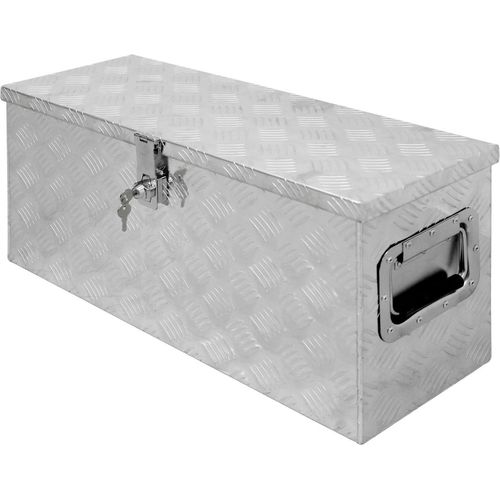 ECD Germany Aluminium Werkzeugkasten, 73x24x32 cm, abschließbar