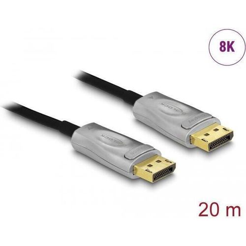 DELOCK Aktives Optisches Kabel DisplayPort 1.4 8K 20 m