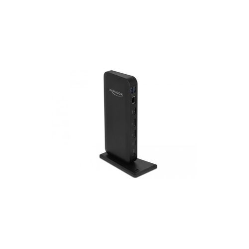 Delock USB Typ-C DP 1,4 Dockingstation 4K - Dockingstation - USB-C 3,2 Gen 2 - HDMI, DP - 1GbE - 85 Watt (87746)