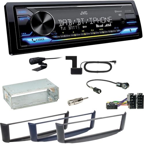 JVC KD-X472DBT Digitalradio Bluetooth USB MP3 FLAC Einbauset Smart ForTwo 450