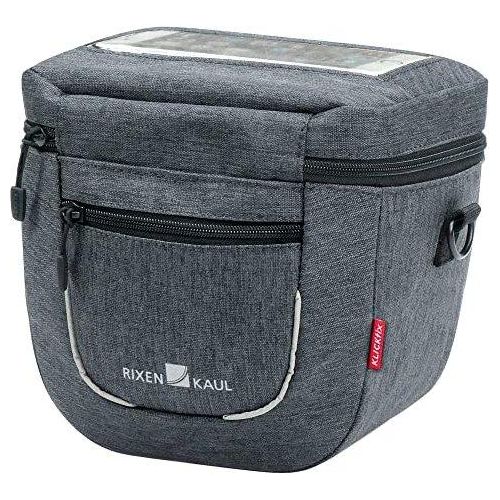 KLICKfix Aventour Compact City Lenkertasche grau