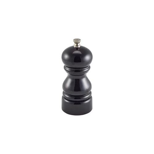 Salz-/Pfeffer-Mühle, Acryl, Keramik-Mahlwerk, 12,7x5,3cm - schwarz - schwarz