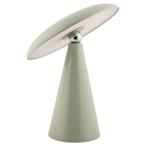 Leitmotiv Akku-Tischleuchte Phoebe, Grün, Kunststoff, 23x26x23 cm, 3 Helligkeitsstufen, aufladbar über Usb, Lampen & Leuchten, Innenbeleuchtung, Tischlampen, Akku-Tischleuchten