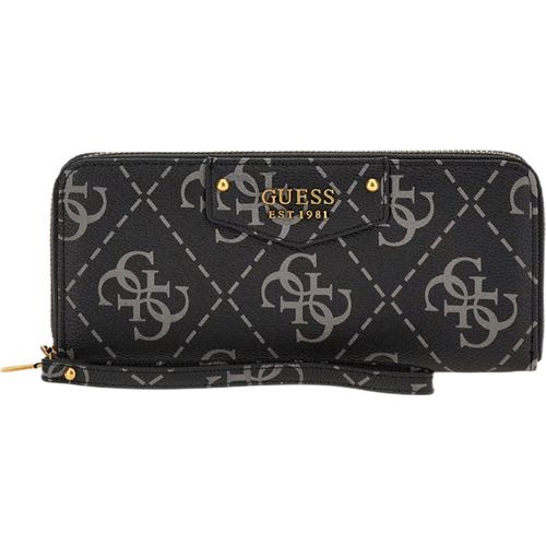 GUESS Damen Portemonnaie Eco Brenton Coal Logo