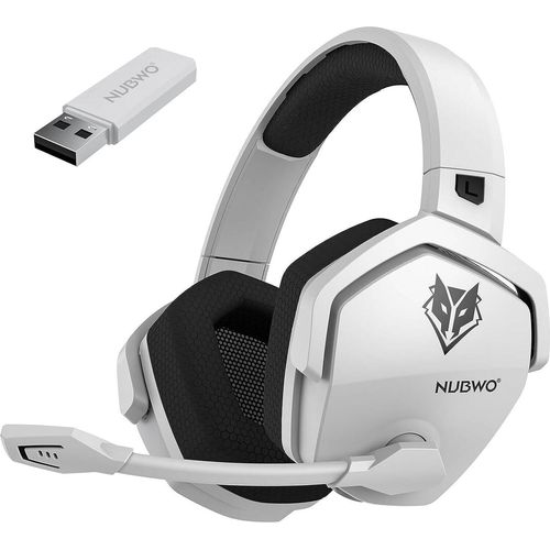 Wireless Gaming Headset für PS5, PS4, PC, Rauschunterdrückung über Ohr-Gaming-Kopfhörer mit Mikrofon, 17+ Stündige Wireless-Nutzung
