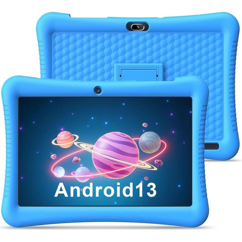 Kinder Tablet 10 Zoll HD Display Android 13 Tablet Kinder 3GB RAM 32GB ROM Quad Core, WiFi, 6000 mAh Akku, Kindersicherung, Augenschutz Kindertablet