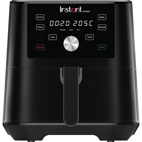 Heißluftfritteuse 1700W 5,7L Minibackofen - Gesundes Heißluft-Frittieren, Backen, Braten und Speisenwärmer, Schwarz