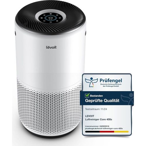 Luftreiniger für Allergiker, CADR 400m³/h bis 83 Raucherzimmer Wohnung, Luftfilter gegen 99,97% von Schimmel Staub Gerüche, PM2,App Alexa Steuerung