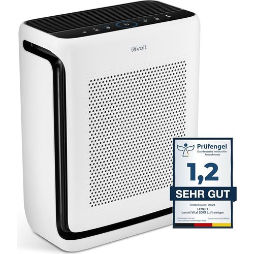 Luftreiniger Allergiker mit Tiermodus, CADR 416m³/h bis 87 Raucherzimmer Wohnung, Dualsensor&Waschbarer Vorfilter, HEPA Luftfilter gegen 99,97%