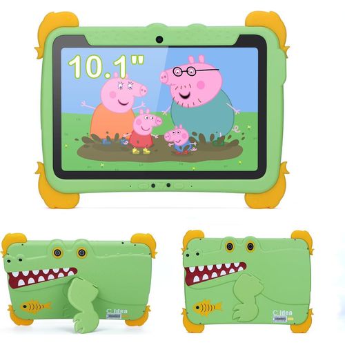 Kinder Tablets Android 13 Tablet Für Kinder,10 Zoll Lernen IWAWA Installierte Kleinkind Mit Fall, 4GB RAM 64GB ROM Dual Kameras WiFi Mädchen Jungen