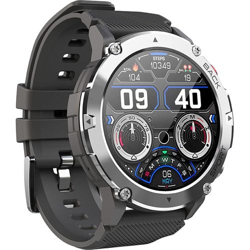 Smartwatch für Herren und Damen, 1,32 Zoll, Sport-, Schlafmonitor, Smartwatch, Schrittzähler, Kalorien, wasserdicht IP68, Stoppuhr, GPS Android IOS