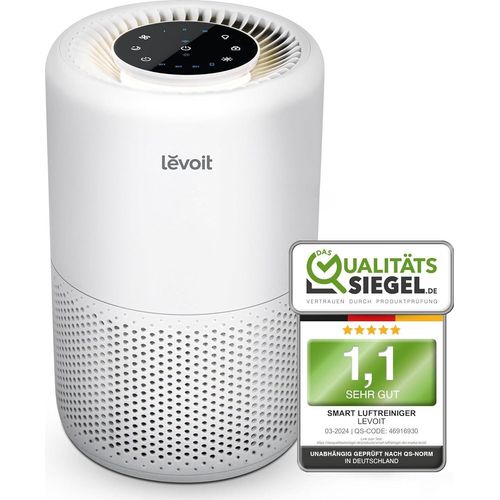 Luftfilter gegen Schimmel Staub Pollen Tierhaare, CADR 170m³/h bis zu 35 Raucherzimmer, Air Purifier Schlafmodus Nachtlicht Timer, App Steuerung