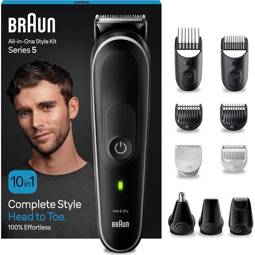 Trimmer/Haarschneider Herren, Haarschneidemaschine, Kammaufsätze, 50 Min. kabellose Laufzeit