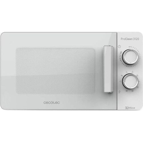 Mikrowelle 700 W Mit Quarz Grill 800 W Mit Antibaktierieller Ready 2 Clean Beschichtung 3D Wave Technologie 20 L Garraum 6 Stufen Full White