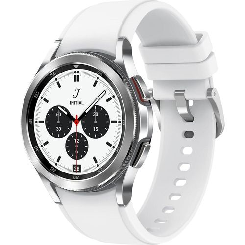 Galaxy Watch4 Classic 46 mm Version EU, Silber, Riemen.