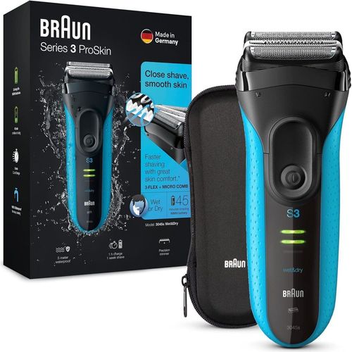 Elektrorasierer, Trimmer, Rasierer Herren Elektrisch, mit Reise-Etui, Geschenk Mann, Wet&Dry