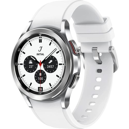 Samsung Galaxy Watch4 Classic BT, SM-R880NZs, Smartwatch, mit Fitness-Tracker, 42 mm, Silber
