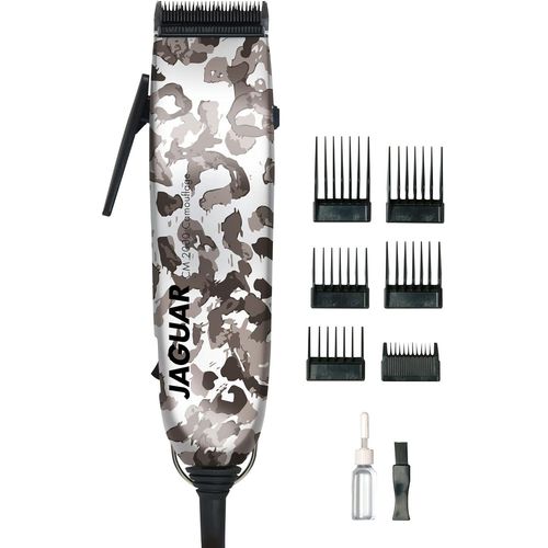 JAGUAR Haarschneidemaschine CM 2000 Camo | Profi-Haarclipper für Netzbetrieb | Schnellmontage-System | Aufsteckkammset