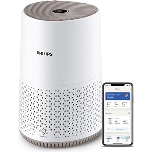 Luftreiniger 600 Serie, Ultraleise und energieeffizient Für Allergiker, HEPA-Filter entfernt 99,97% der Schadstoffe, Für Räume bis zu 44m² Weiß