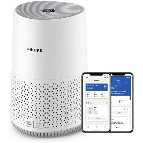 Luftreiniger 600-Serie, energieeffizient mit Smart Sensor, Für Allergiker, HEPA-Filter entfernt 99,97% der Schadstoffe, Deckt bis zu 44 m2 ab